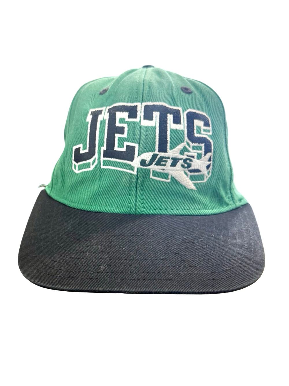 New York Jets Reebok Green Black Snap Back Baseball Hat NFL Vintage Collection